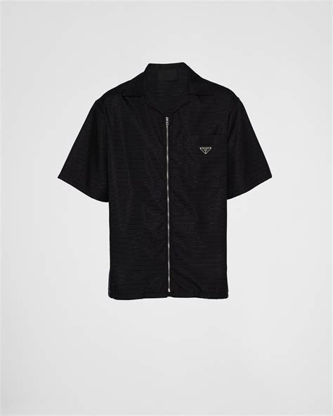 camicia nera prada|Prada Camicia Slim .